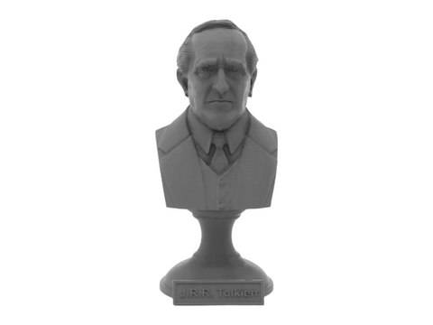 JRR Tolkien, 5-inch Bust on Pedestal, Gray