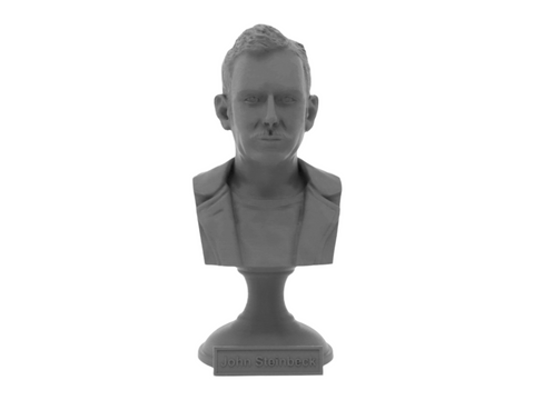 John Steinbeck, 5-inch Bust on Pedestal, Gray