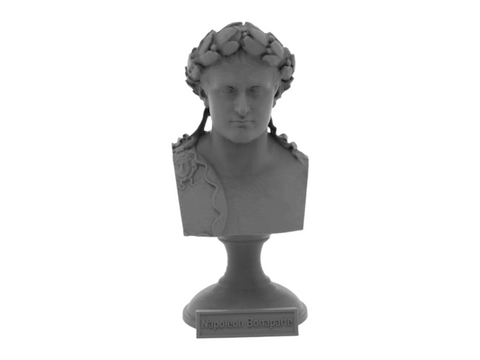 Napoleon Bonaparte, 5-inch Bust on Pedestal, Gray
