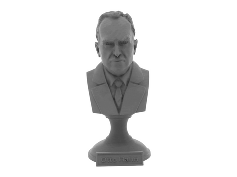 Otto Hahn, 5-inch Bust on Pedestal, Gray