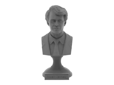 Robert F Kennedy, 5-inch Bust on Pedestal, Gray