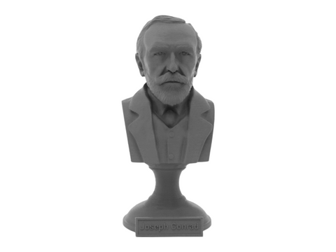 Joseph Conrad, 5-inch Bust on Pedestal, Gray
