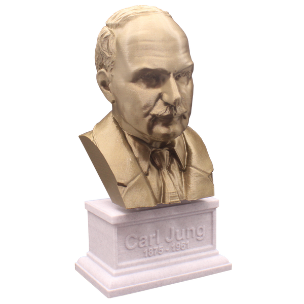 Carl Jung Famous Swiss Psychoanalyst Sculpture Bust on Box Plinth