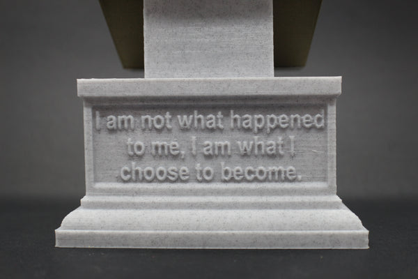 Carl Jung Famous Swiss Psychoanalyst Sculpture Bust on Box Plinth