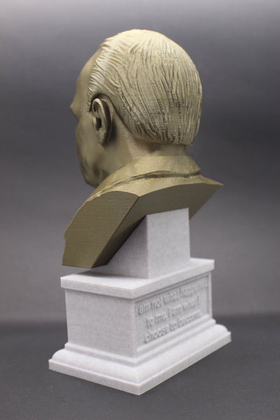 Carl Jung Famous Swiss Psychoanalyst Sculpture Bust on Box Plinth