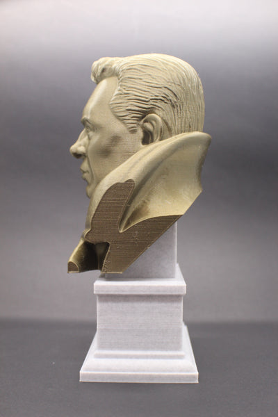 Albert Camus French Philosopher Sculpture Bust on Box Plinth
