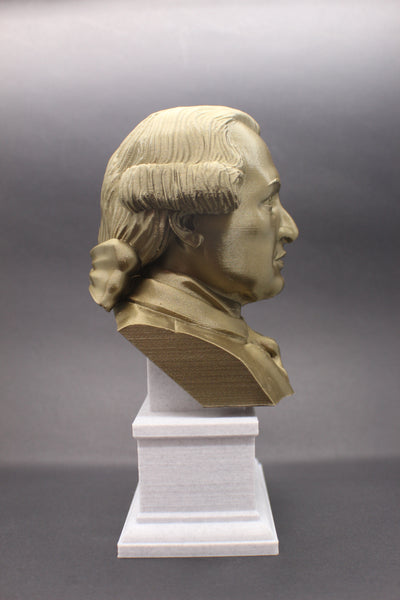 Immanuel Kant Enlightenment Philosopher Sculpture Bust on Box Plinth