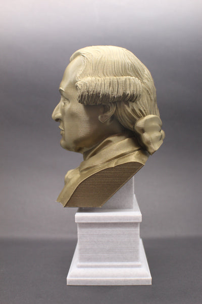 Immanuel Kant Enlightenment Philosopher Sculpture Bust on Box Plinth