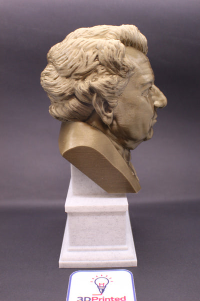 Georg Ohm Famous German Physicist and Mathematician Sculpture Bust on Box Plinth
