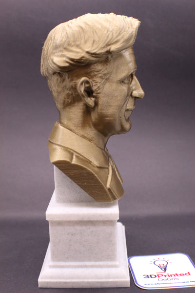 George Orwell, Famous English Novelist, Sculpture Bust on Box Plinth