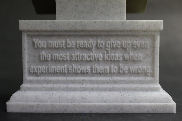 Alesandro Volta Italian Pioneer of Electricity and Power Sculpture Bust on Box Plinth