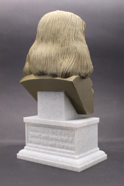 Dmitri Mendeleev Famous Russian Chemist and Inventor Sculpture Bust on Box Plinth