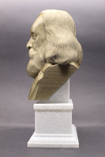 Dmitri Mendeleev Famous Russian Chemist and Inventor Sculpture Bust on Box Plinth