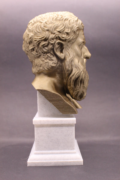 Plato Athenian Philosopher Sculpture Bust on Box Plinth