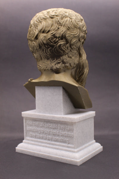 Plato Athenian Philosopher Sculpture Bust on Box Plinth