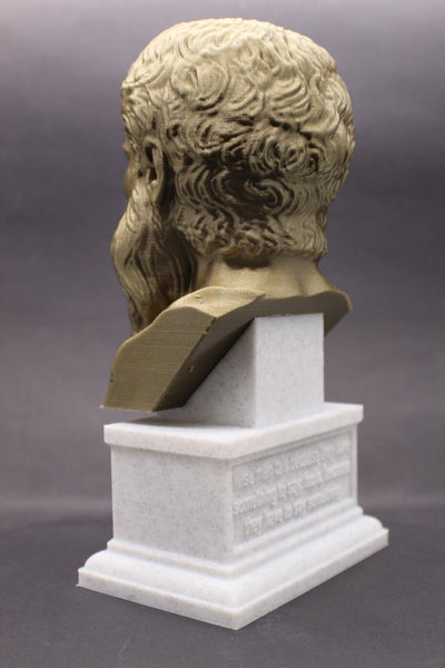 Plato Athenian Philosopher Sculpture Bust on Box Plinth