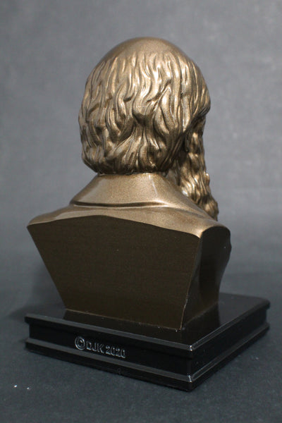 Charles Darwin, Famous English Naturalist, Geologist, and Biologist, Premium Sculpture Bust