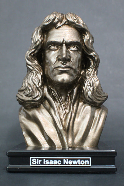 Isaac Newton, Famous English Mathematician, Physicist and Astronomer, Premium Sculpture Bust