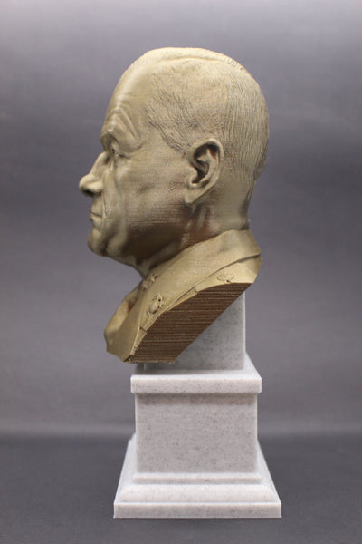 Lewis Burwell "Chesty" Puller Legendary US Marine Corps General Sculpture Bust on Box Plinth