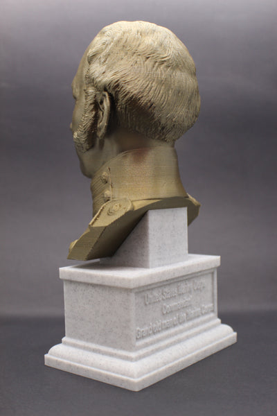 Archibald Henderson USMC "Grand old Man of the Marine Corps" Commandant Sculpture Bust on Box Plinth