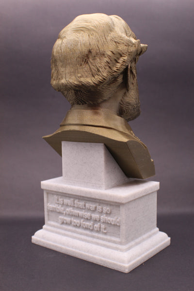 Robert E Lee American Civil War General Sculpture Bust on Box Plinth