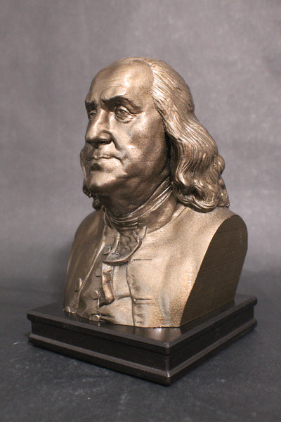 Benjamin Franklin, USA Founding Father, Premium Sculpture Bust