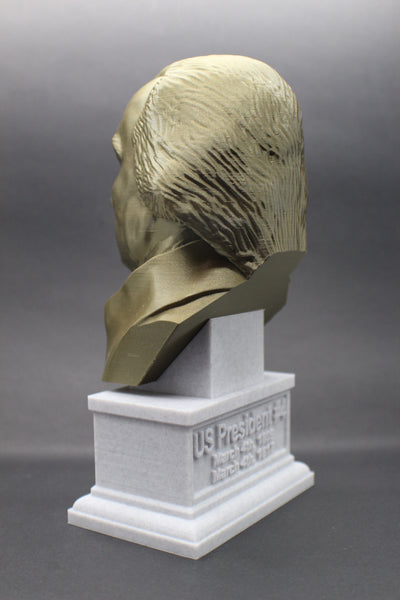 James Madison, 4th US President, Sculpture Bust on Box Plinth