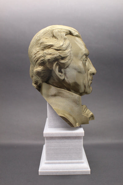 James Monroe, 5th US President, Sculpture Bust on Box Plinth