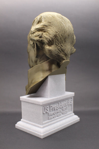 James Monroe, 5th US President, Sculpture Bust on Box Plinth