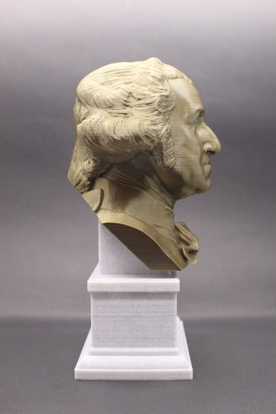 George Washington, 1st US President, Sculpture Bust on Box Plinth