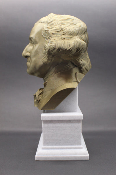 George Washington, 1st US President, Sculpture Bust on Box Plinth