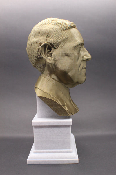 Woodrow Wilson, 28th US President, Sculpture Bust on Box Plinth