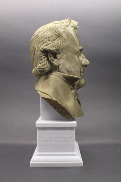 James Buchanan, 15th US President, Sculpture Bust on Box Plinth