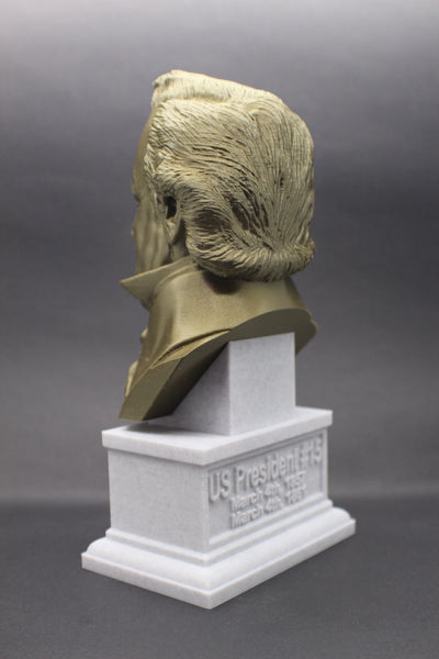 James Buchanan, 15th US President, Sculpture Bust on Box Plinth