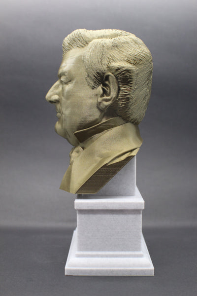 Millard Fillmore, 13th US President, Sculpture Bust on Box Plinth