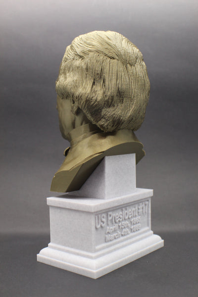 Andrew Johnson, 17th US President, Sculpture Bust on Box Plinth