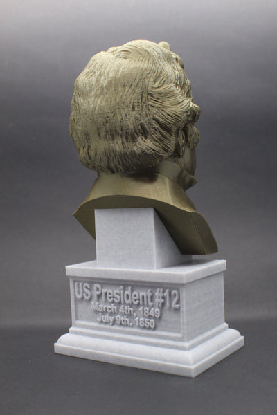 Zachary Taylor, 12th US President, Sculpture Bust on Box Plinth
