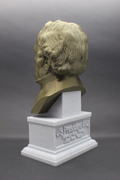 Zachary Taylor, 12th US President, Sculpture Bust on Box Plinth