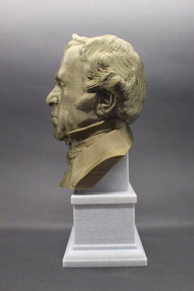 Zachary Taylor, 12th US President, Sculpture Bust on Box Plinth