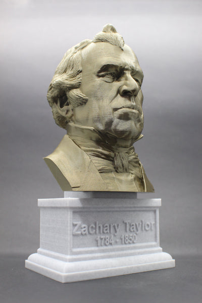 Zachary Taylor, 12th US President, Sculpture Bust on Box Plinth