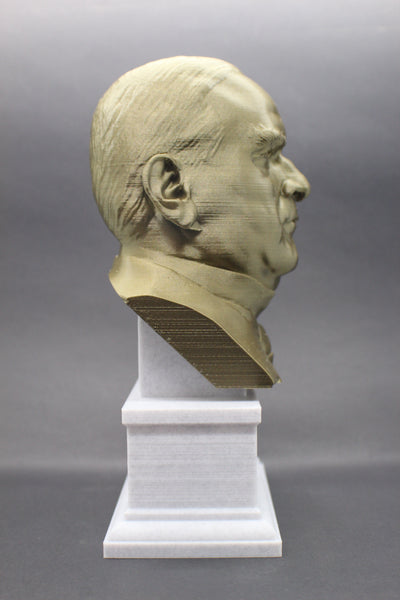 William McKinley, 25th US President, Sculpture Bust on Box Plinth