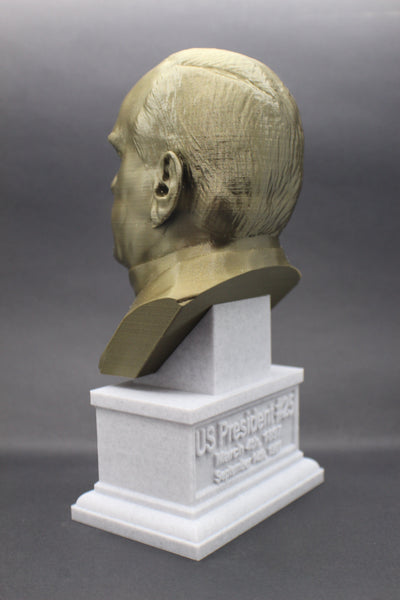 William McKinley, 25th US President, Sculpture Bust on Box Plinth