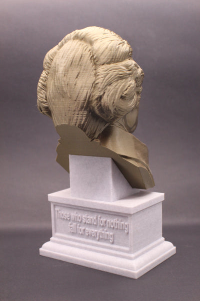 Alexander Hamilton USA Founding Father Sculpture Bust on Box Plinth