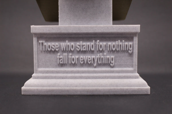 Alexander Hamilton USA Founding Father Sculpture Bust on Box Plinth