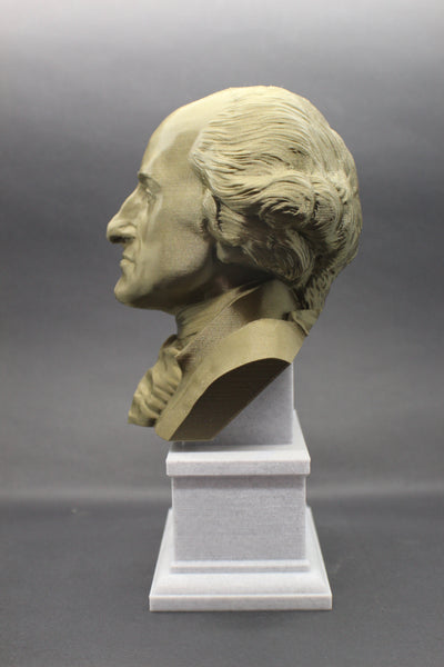 John Jay USA Founding Father And Chief Supreme Justice Sculpture Bust on Box Plinth