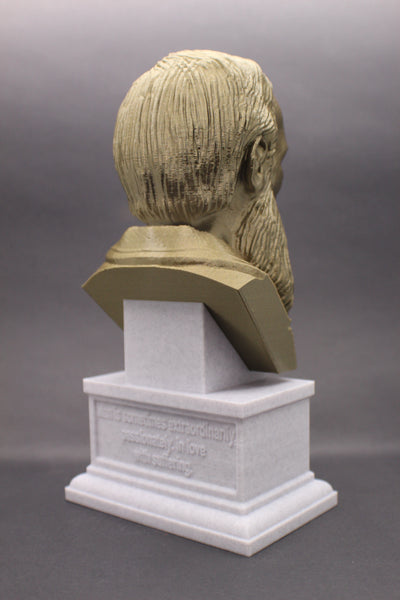 Fyodor Dostoevsky, Famous Russion Writer and Philosopher, Sculpture Bust on Box Plinth