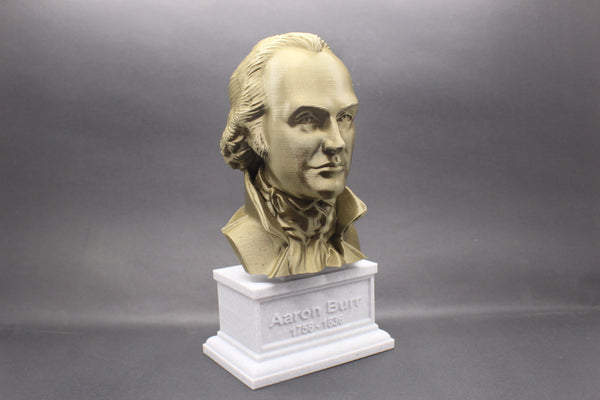 Aaron Burr US Vice President and Lawyer Sculpture Bust on Box Plinth