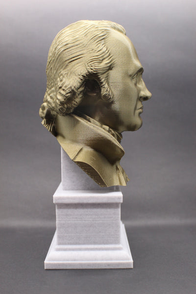 Aaron Burr US Vice President and Lawyer Sculpture Bust on Box Plinth