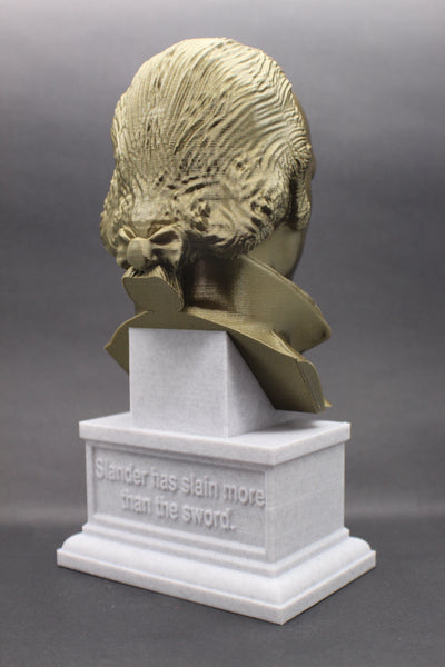 Aaron Burr US Vice President and Lawyer Sculpture Bust on Box Plinth