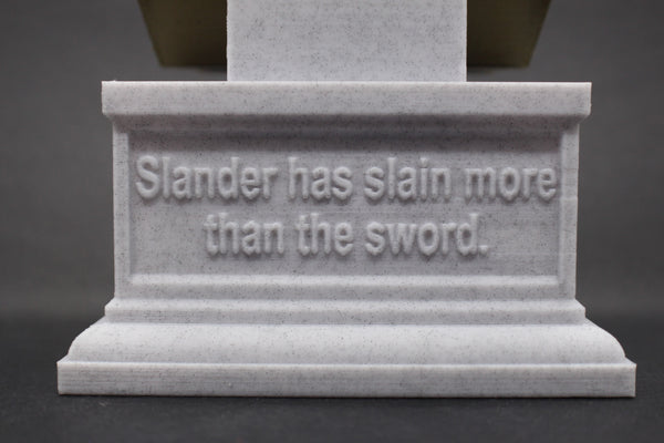 Aaron Burr US Vice President and Lawyer Sculpture Bust on Box Plinth